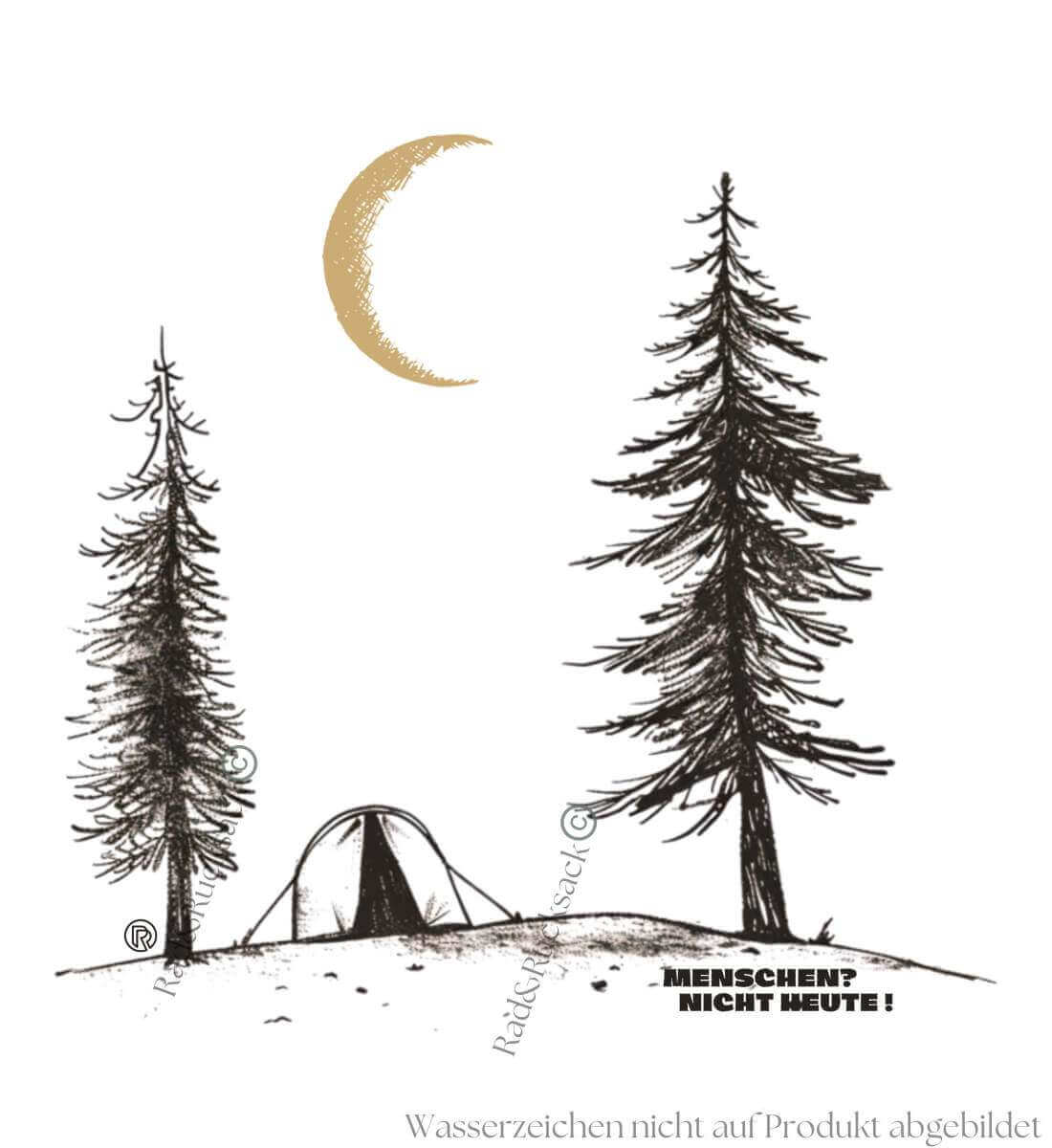 Menschen? Nicht heute! | Herren Premium Organic T-Shirt von Rad&Rucksack - weitere Modelansicht 2