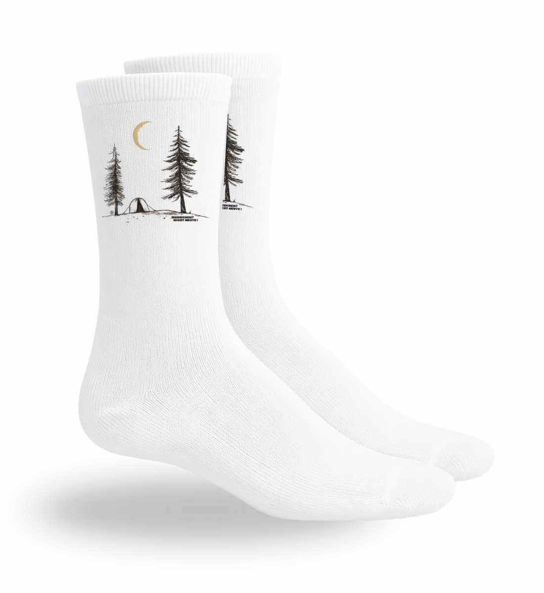 Menschen? Nicht heute! | Sport Socken von Rad&Rucksack - am Model präsentiert