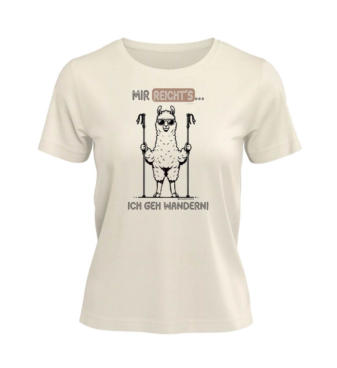 Mir reichts ich geh wandern | Damen Premium Organic T-Shirt in Natural Raw von Rad&Rucksack
