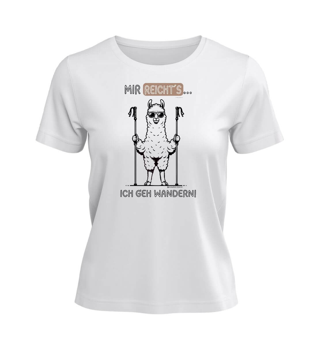 Mir reichts ich geh wandern | Damen Premium Organic T-Shirt in White von Rad&Rucksack