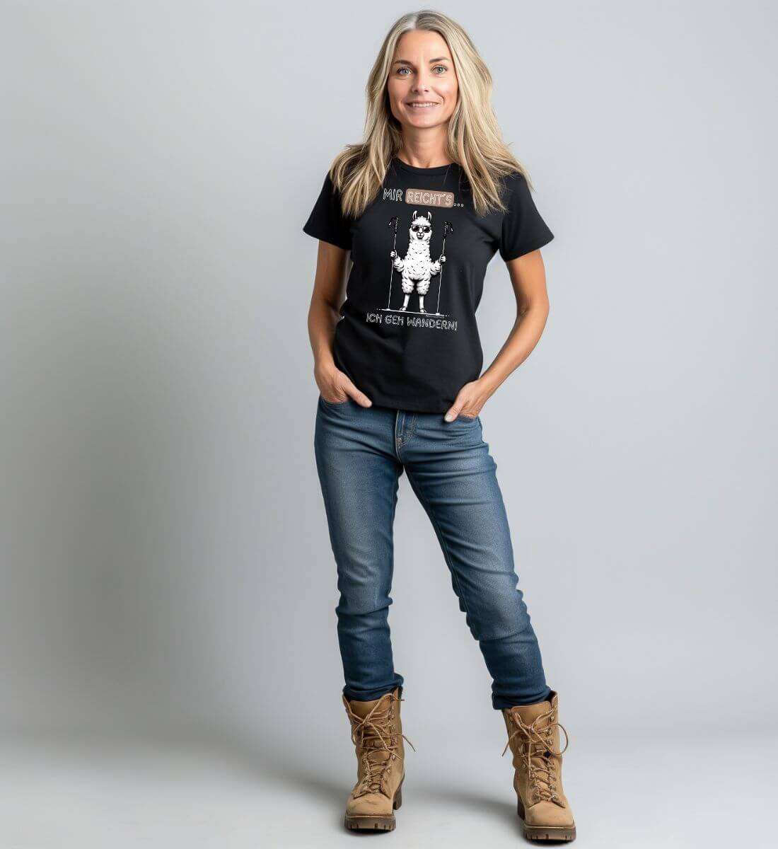 Mir reichts ich geh wandern | Damen Premium Organic T-Shirt von Rad&Rucksack - weitere Modelansicht 2