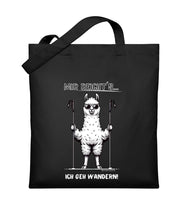 Mir reichts ich geh wandern | Organic Jutebeutel in Schwarz von Rad&Rucksack