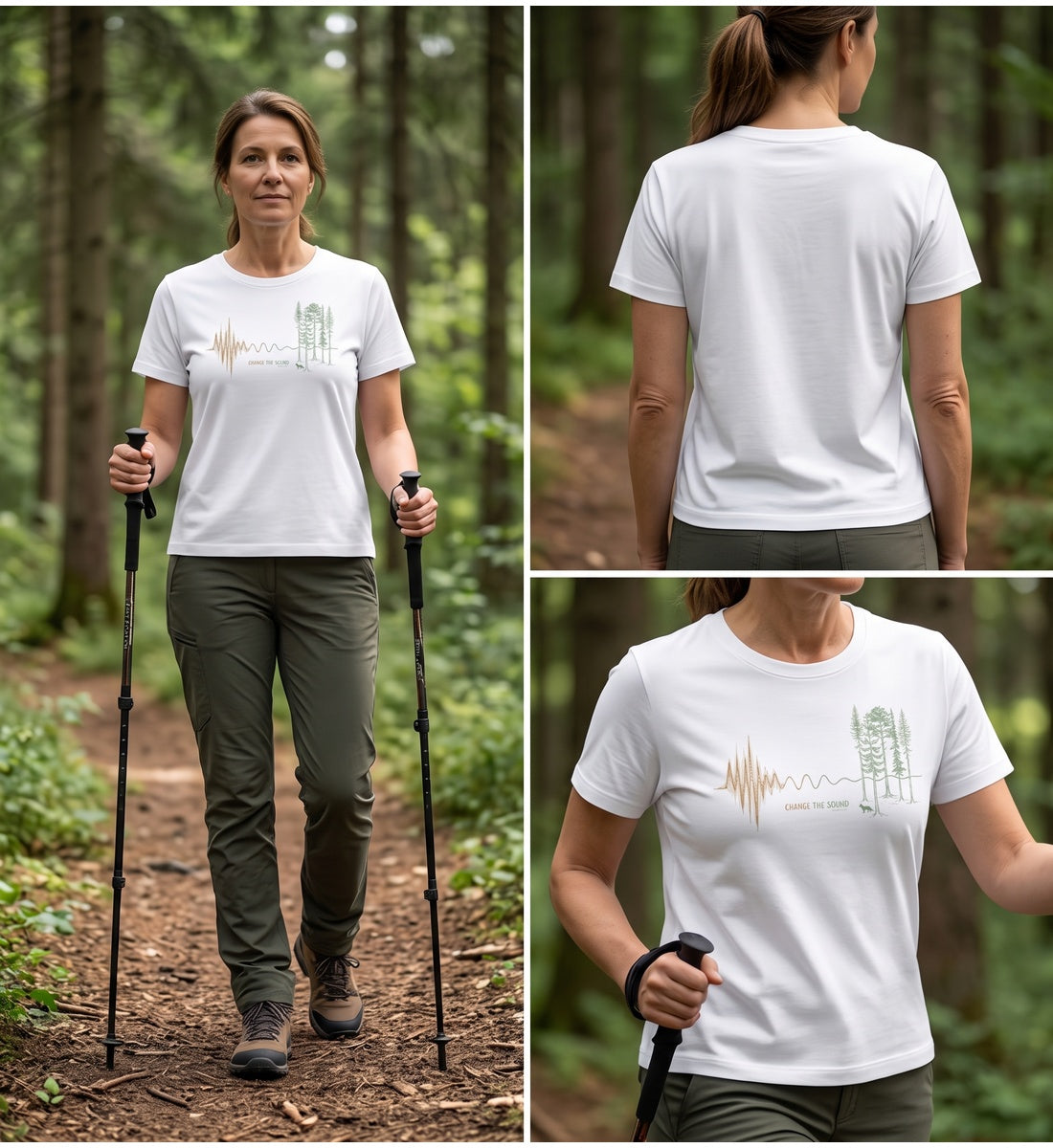 Modelbild - Change the Sound | Damen Premium Organic T-Shirt von Rad&Rucksack