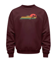 Mountain Bike Sweatshirt in Weinrot (Burgundy) – Produktbild (350 g/m² Bio-Baumwolle) von Rad&Rucksack