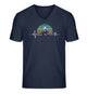 Mountainbike Herzschlag | Herren V-Neck Premium Organic T-Shirt