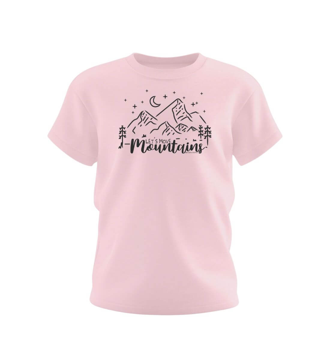 Move Mountains Kids | Kinder Premium Organic T-Shirt in Cotton Pink von Rad&Rucksack