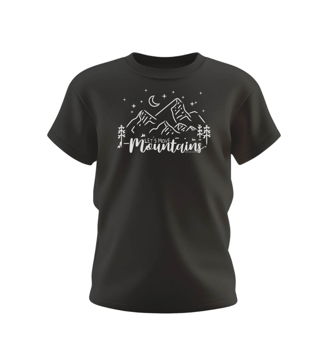 Move Mountains Kids | Kinder Premium Organic T-Shirt in Schwarz von Rad&Rucksack
