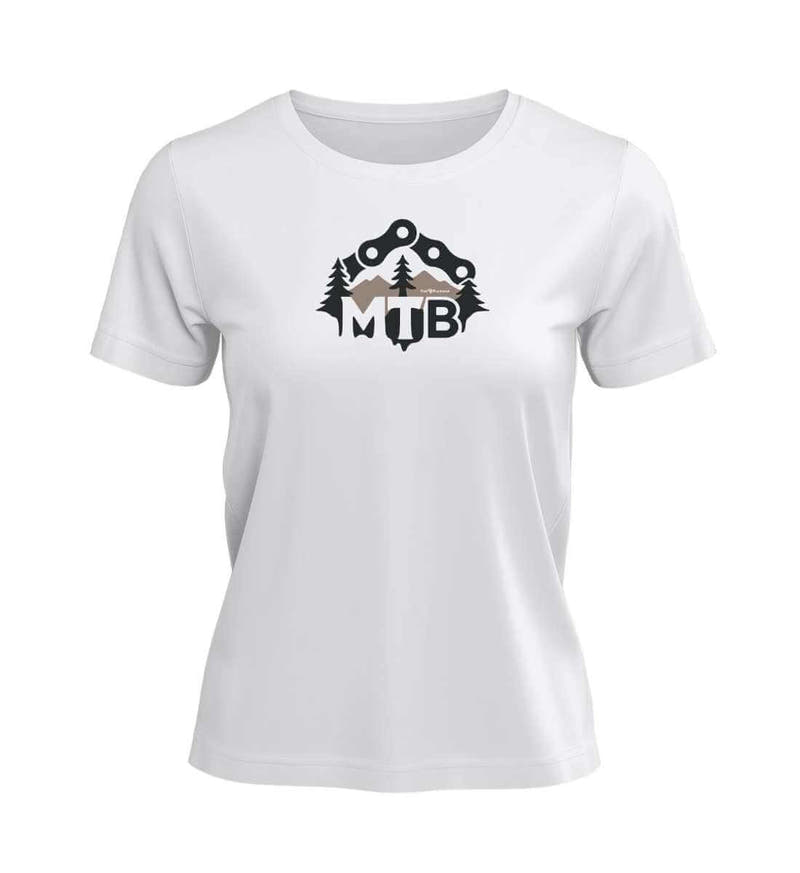 MTB | Damen Premium Organic T-Shirt in White von Rad&Rucksack