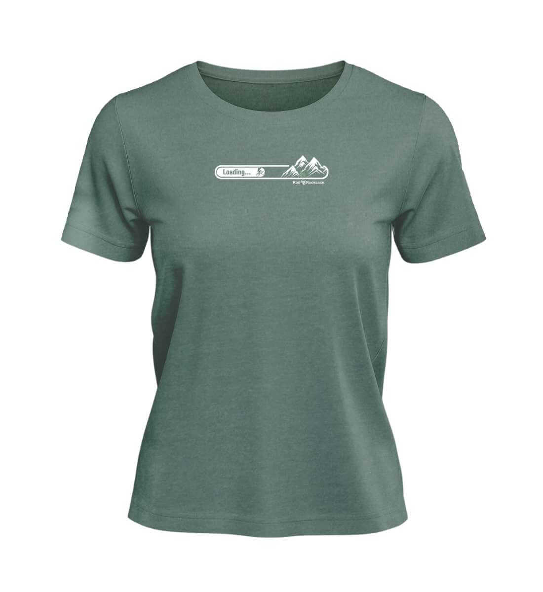 MTB Loading | Damen Premium Organic T-Shirt in Green Bay von Rad&Rucksack