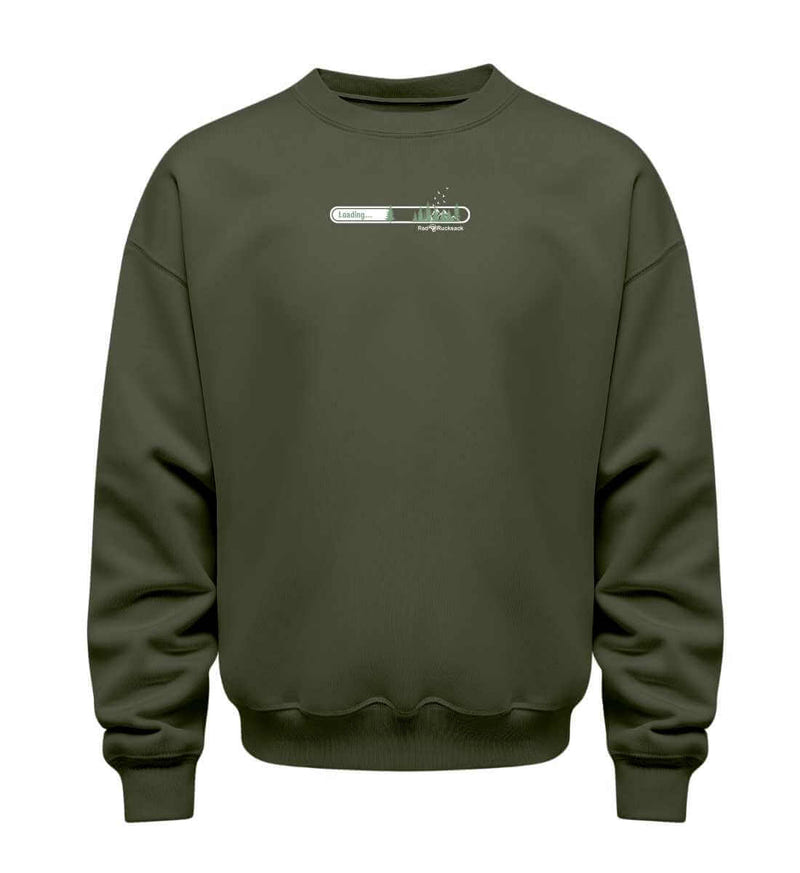 Natur Loading Pullover in Olivgrün (Khaki) – Produktbild (350 g/m² Bio-Baumwolle) von Rad&Rucksack