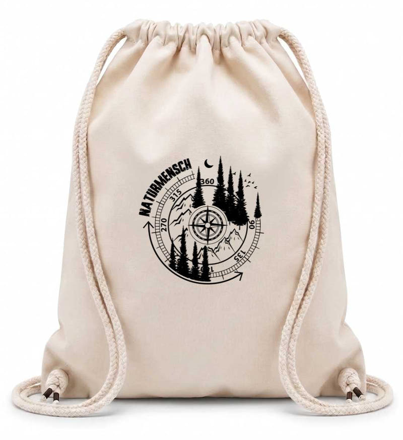 Naturmensch | Baumwoll Gymsac in Natural von Rad&Rucksack