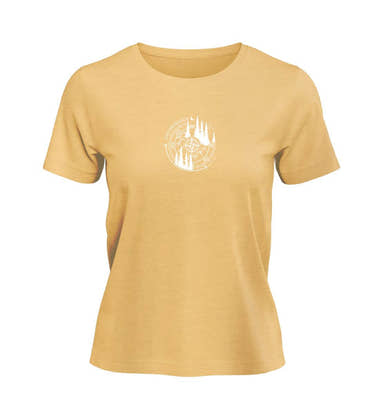 Naturmensch T-Shirt Damen Apricot-Orange (Nispero) – Produktbild (100% Bio-Baumwolle) von Rad&Rucksack