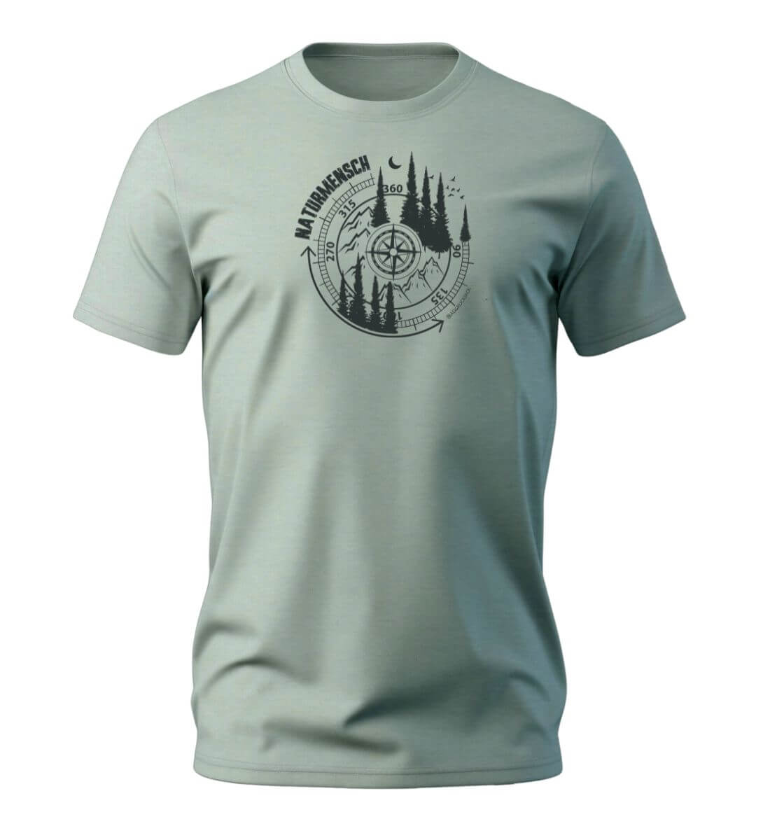 Naturmensch | Herren Premium Organic T-Shirt in Aloe von Rad&Rucksack