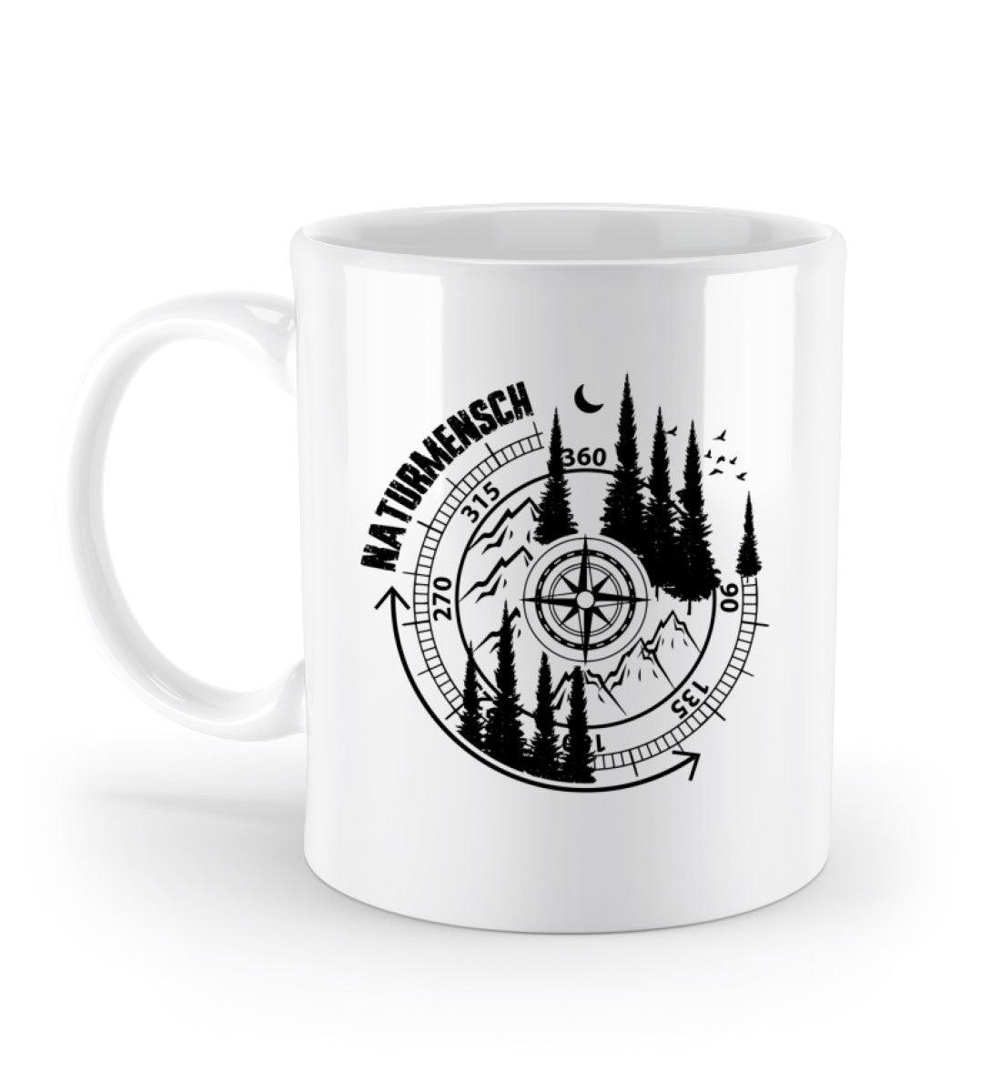 Naturmensch | Kaffeetasse in Weiß von Rad&Rucksack