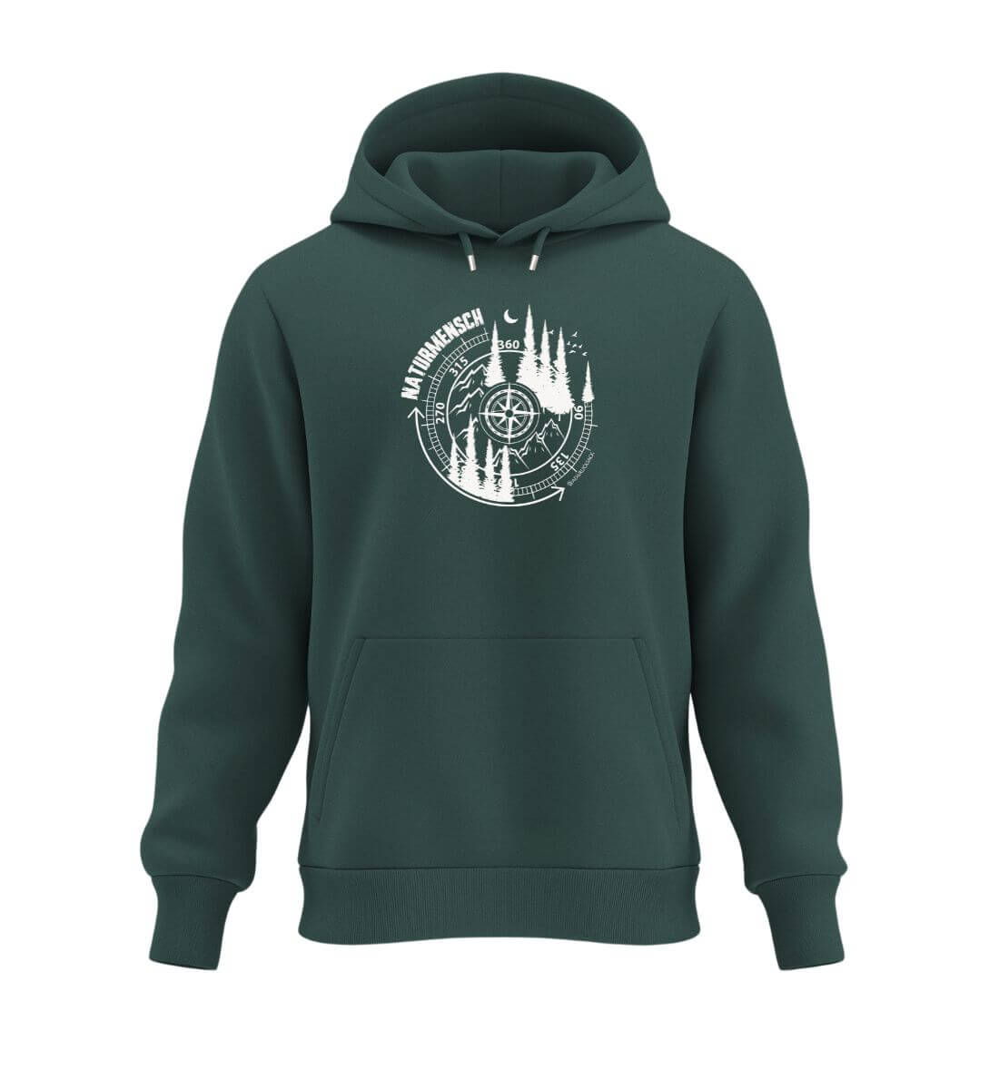 Naturmensch | Unisex Organic Hoodie in Glazed Green von Rad&Rucksack