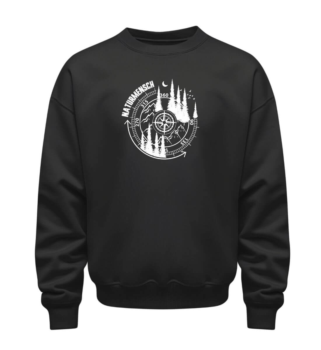 Naturmensch | Unisex Organic Pullover in Schwarz von Rad&Rucksack