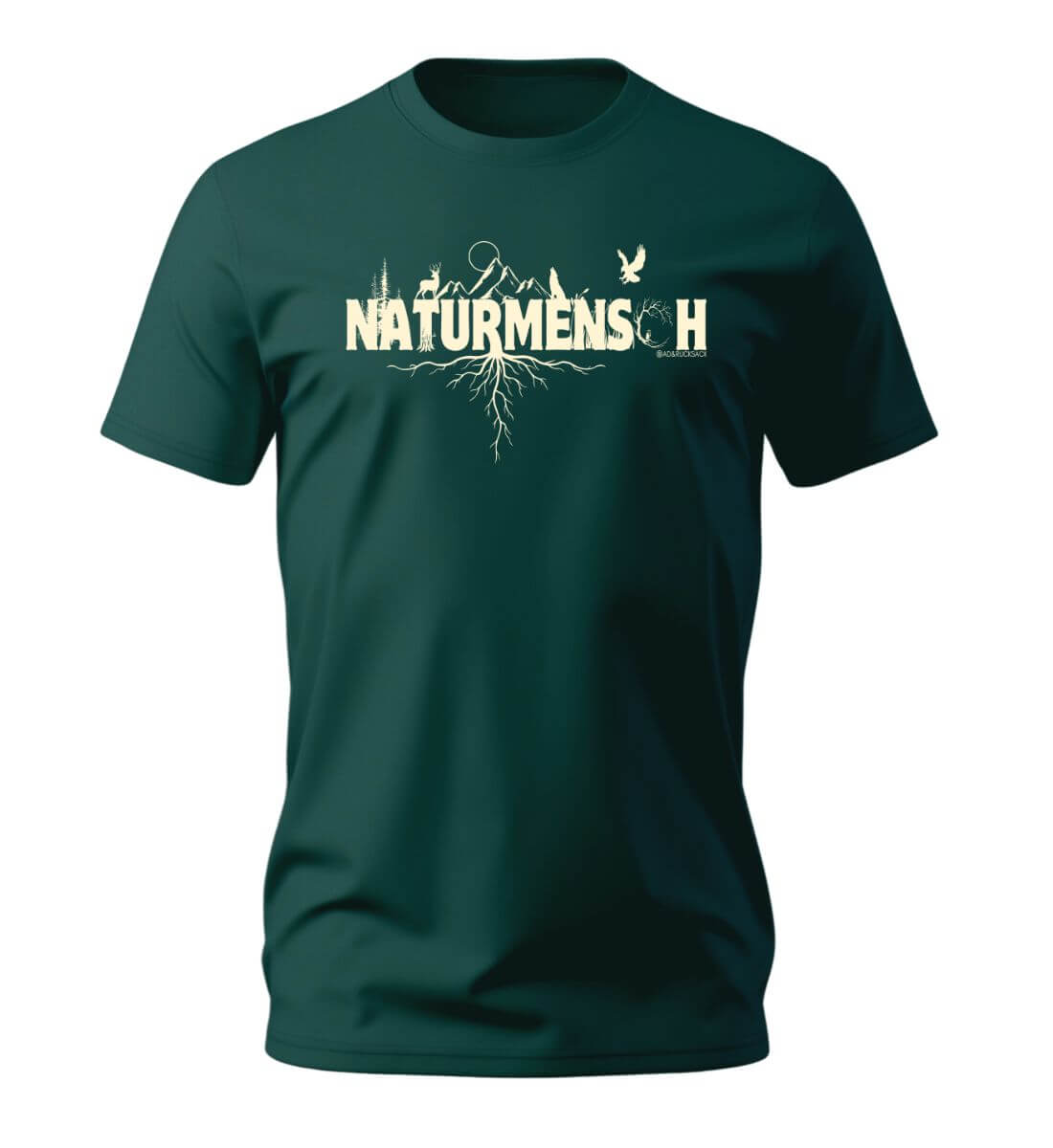 Naturmenschen | Herren Premium Organic T-Shirt in Glazed Green von Rad&Rucksack