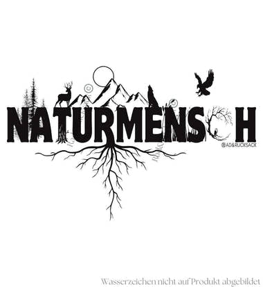 Outdoor V-Neck T-Shirt Naturmenschen Herren – Modelbild (100% Bio-Baumwolle) von Rad&Rucksack