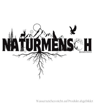 Naturmenschen Sweatshirt – Modelbild (350 g/m² Bio-Baumwolle) von Rad&Rucksack