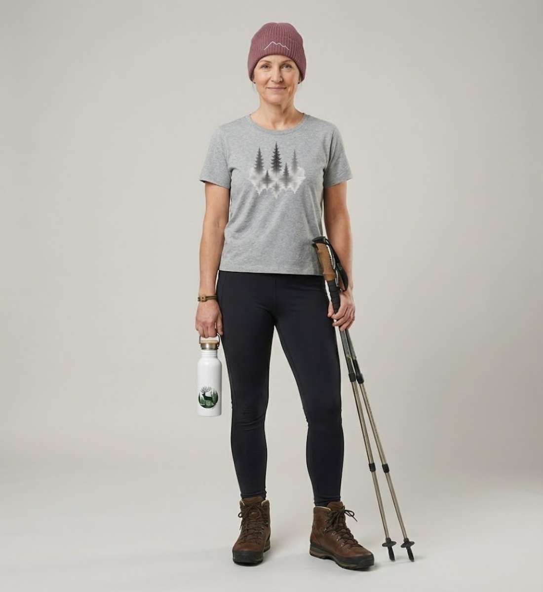 Nebelwald | Damen Premium Organic T-Shirt von Rad&Rucksack - weitere Modelansicht 2