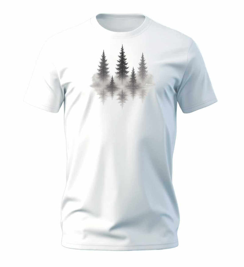 Nebelwald | Herren Premium Organic T-Shirt in White von Rad&Rucksack