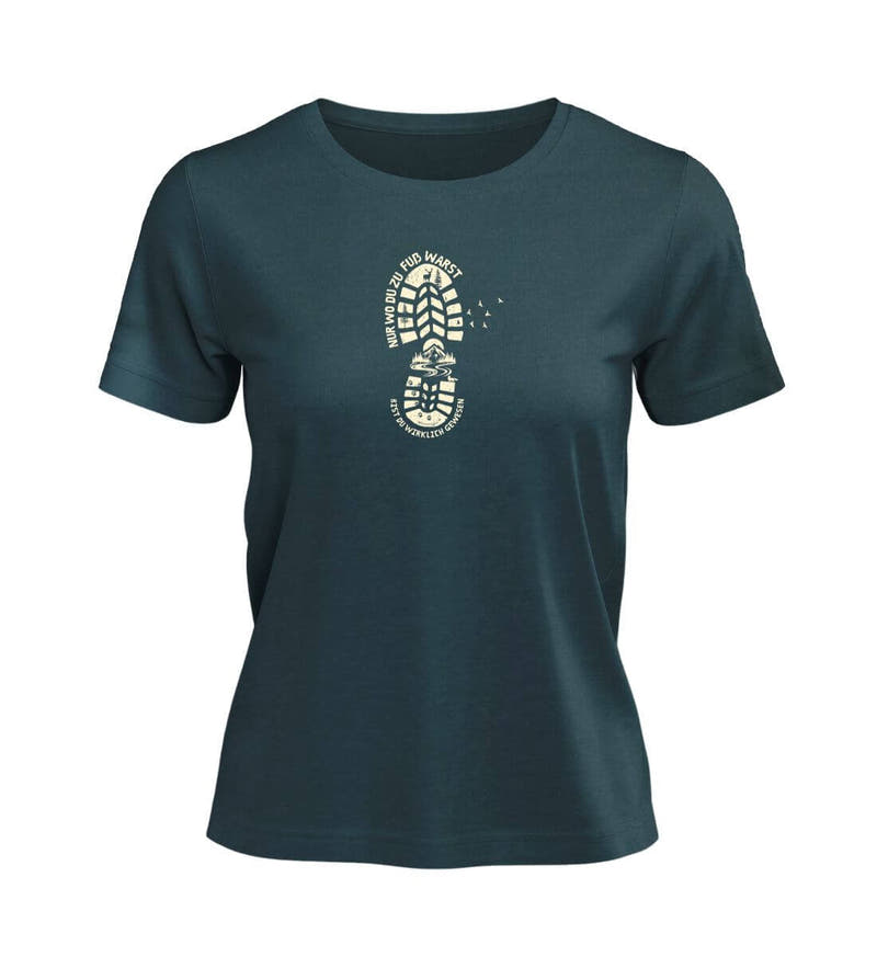 Nur wo du zu Fuß warst | Damen Premium Organic T-Shirt in Stargazer von Rad&Rucksack