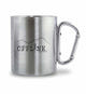 Offline. | Edelstahltasse mit Karabinergriff