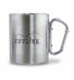 Offline. | Edelstahltasse mit Karabinergriff