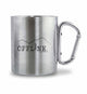 Offline. | Edelstahltasse mit Karabinergriff