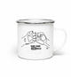 Ohne Hund ohne mich! | Emaille Tasse