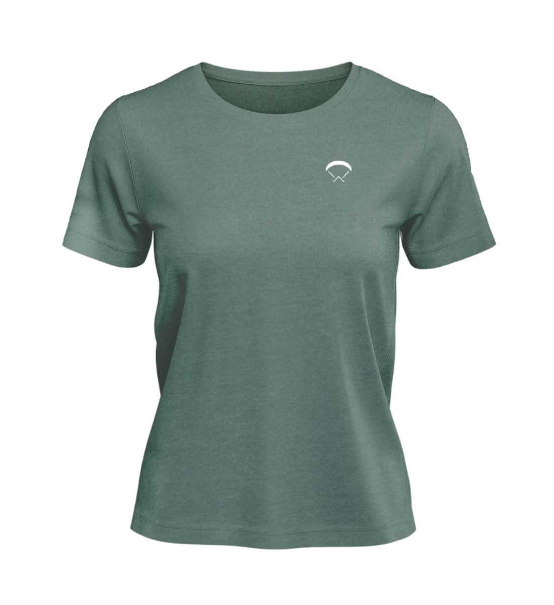 Paraglider | Damen Premium Organic T-Shirt (Stick) in Green Bay von Rad&Rucksack