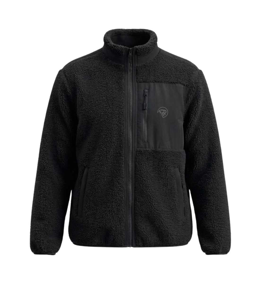 Rad&Rucksack Sherpa Teddyfleece Jacke | Warme Fleecejacke für Outdoor & Freizeit in Black von Rad&Rucksack