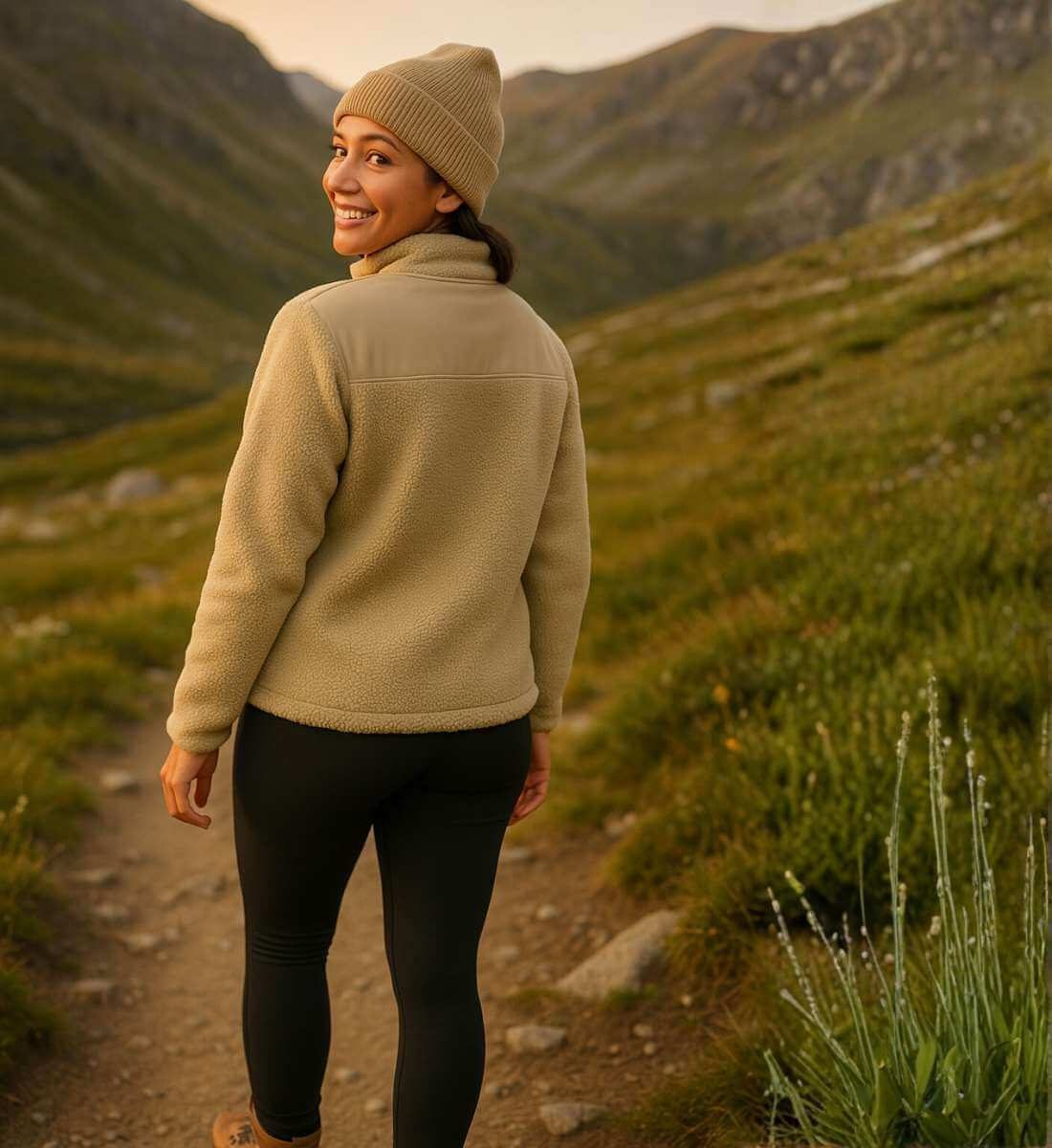 Rad&Rucksack Sherpa Teddyfleece Jacke | Warme Fleecejacke für Outdoor & Freizeit von Rad&Rucksack - Ansicht 9