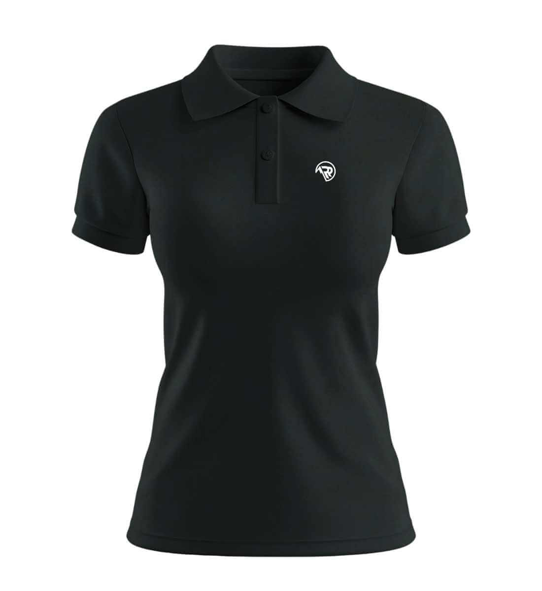 Rad&Rucksack Style | Damen Premium Organic Poloshirt in Black von Rad&Rucksack