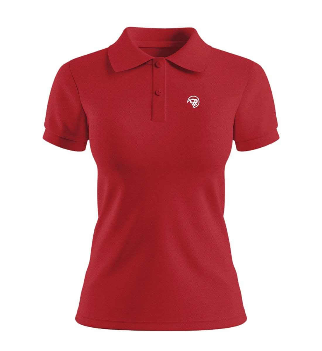 Rad&Rucksack Style | Damen Premium Organic Poloshirt in Red von Rad&Rucksack