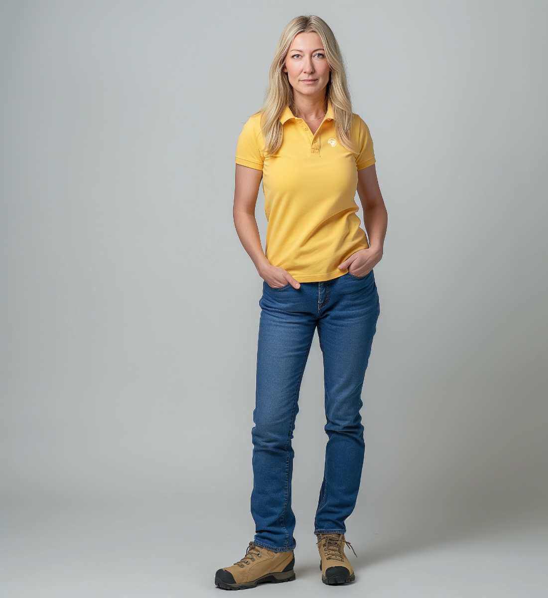 Rad&Rucksack Style | Damen Premium Organic Poloshirt von Rad&Rucksack - weitere Modelansicht 2