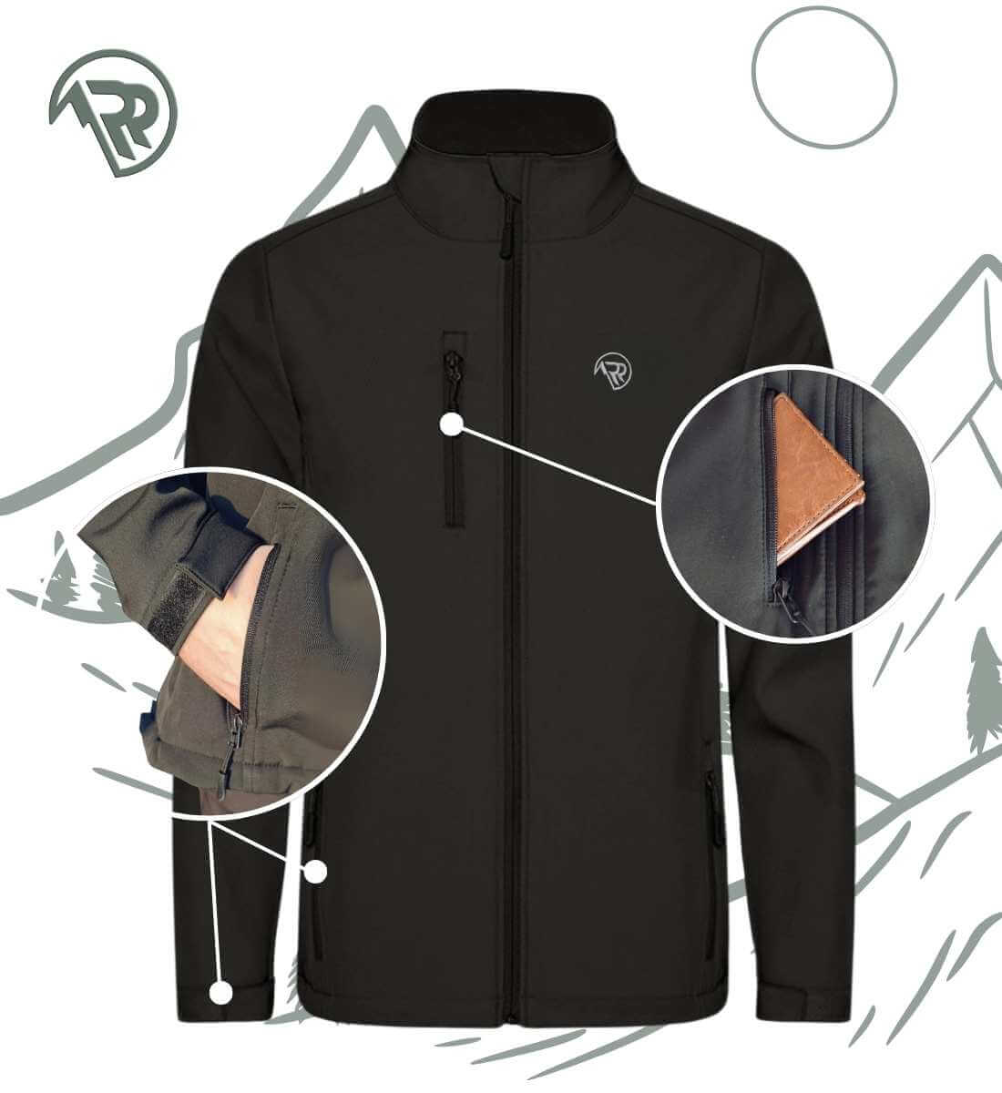 Rad&Rucksack Style | Outdoor Softshell Jacke von Rad&Rucksack - am Model präsentiert