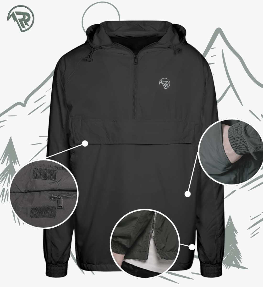 Rad&Rucksack Style | Outdoor Windbreaker Jacke von Rad&Rucksack - am Model präsentiert