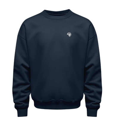 Rad&Rucksack Style Pullover in Dunkelblau (French Navy) – Produktbild (350 g/m² Bio-Baumwolle) von Rad&Rucksack