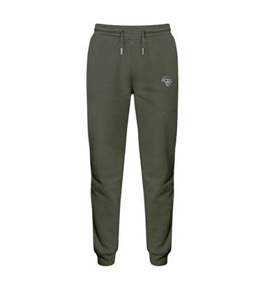 Gemütliche Freizeithose Rad&Rucksack Style in Olivgrün (Khaki) – Produktbild (300 g/m² Bio-Sweatstoff) von Rad&Rucksack
