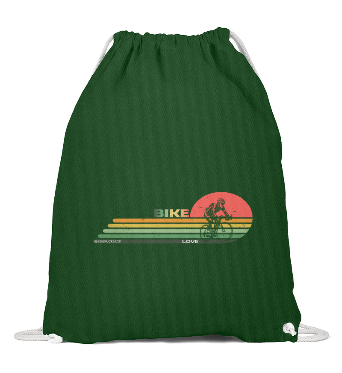 Rennrad | Baumwoll Gymsac in Dunkelgrün von Rad&Rucksack