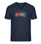 Rennrad Love | Herren V-Neck Premium Organic T-Shirt