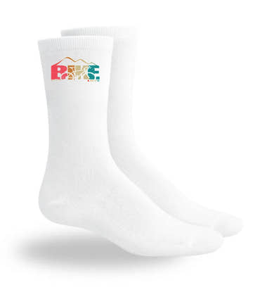 Rennrad Socken „Rennrad Love“ in Weiß (White) – Motiv- & Print-Ansicht (atmungsaktives Mesh-Fußbett) von Rad&Rucksack