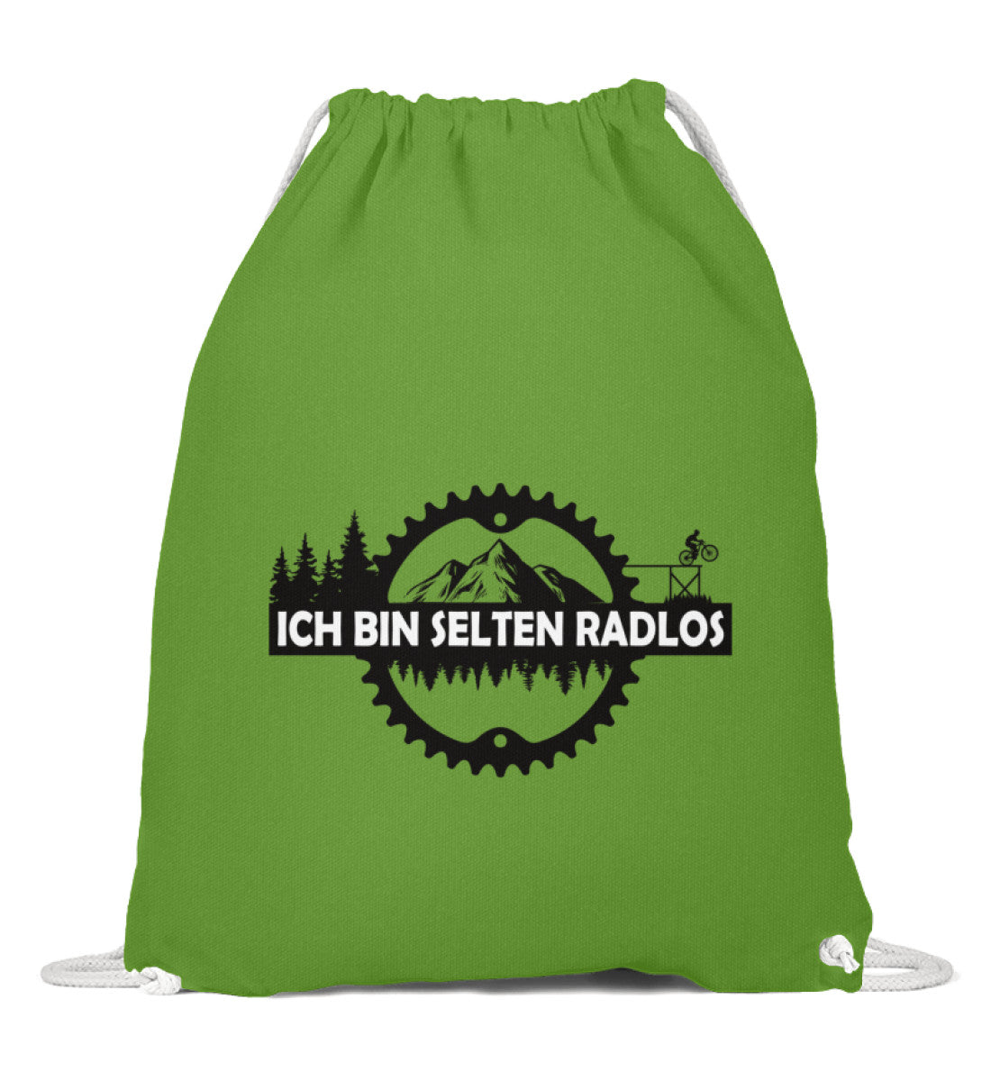 Selten radlos | Baumwoll Gymsac in LimettenGrün von Rad&Rucksack