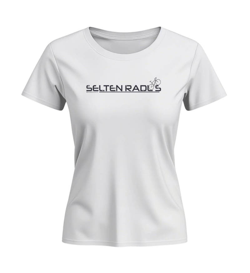 Selten-radlos | Damen Premium Organic T-Shirt (Fitted) in White von Rad&Rucksack