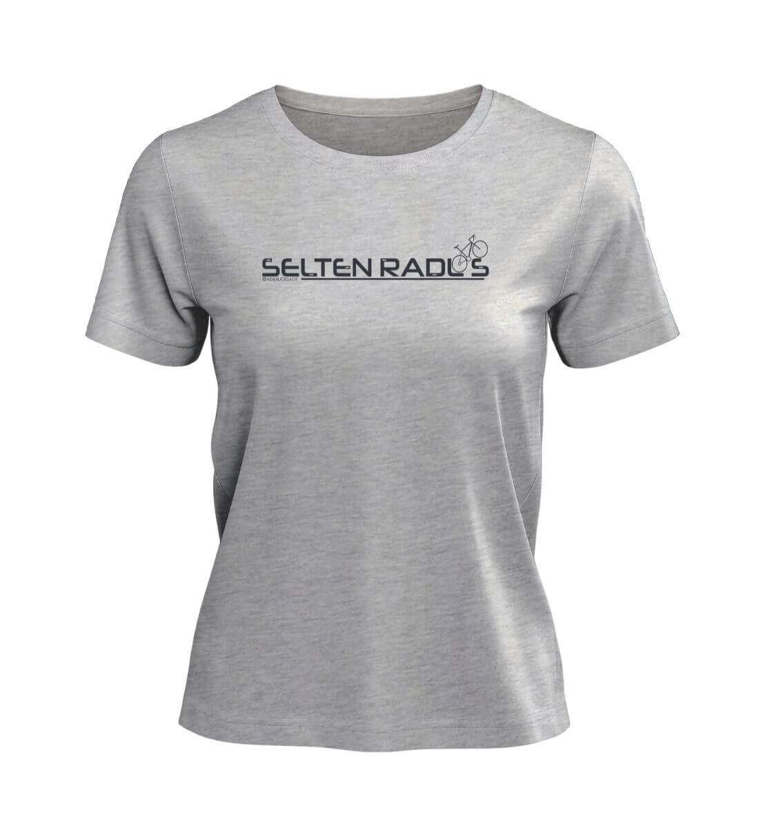 Selten-radlos | Damen Premium Organic T-Shirt in Heather Grey von Rad&Rucksack