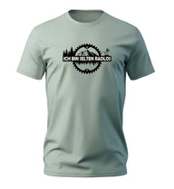 Selten Radlos Bio T-Shirt Herren in Salbeigrün (Aloe) – Produktbild (100% Bio-Baumwolle) von Rad&Rucksack