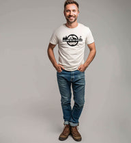 Outdoor T-Shirt Selten Radlos Herren – Modelbild (100% Bio-Baumwolle) von Rad&Rucksack