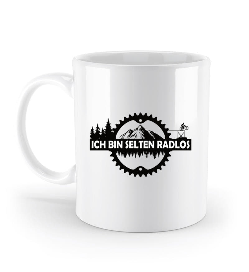 Selten radlos | Kaffeetasse in Weiß von Rad&Rucksack