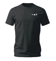 Sonne Berg Bier T-Shirt Herren Schwarz – Produktbild (100% Bio-Baumwolle mit Stick) von Rad&Rucksack